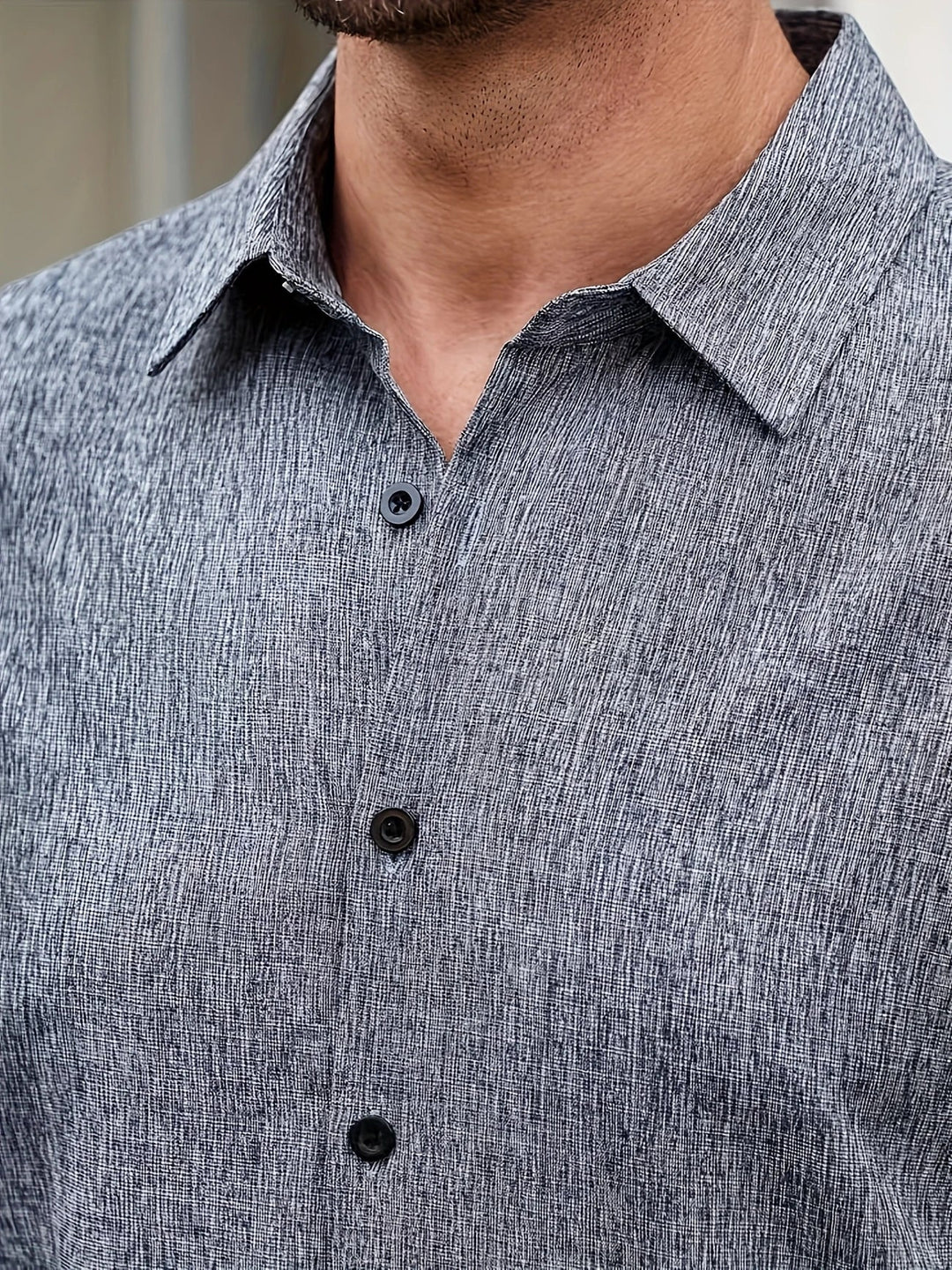 ELEAZAR | CLASSIC LINEN BUTTONED SHIRT