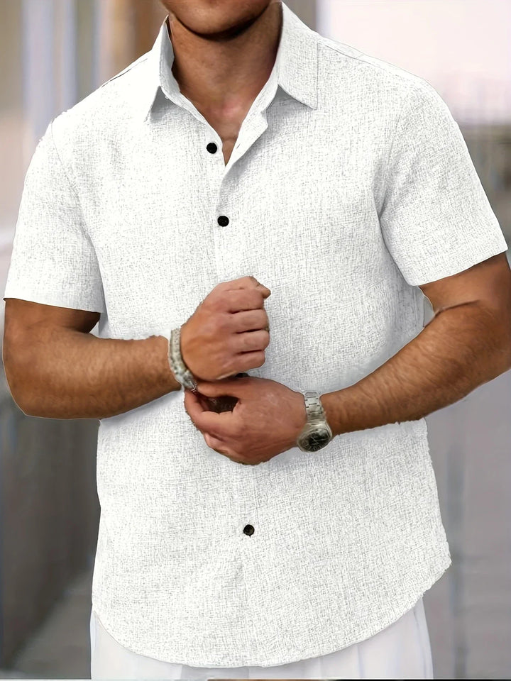 ELEAZAR | CLASSIC LINEN BUTTONED SHIRT