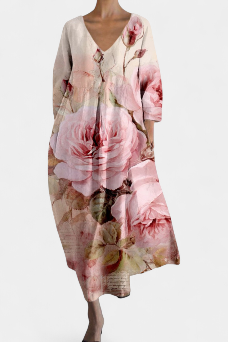 Aurora | Comfortable V-neck Dress