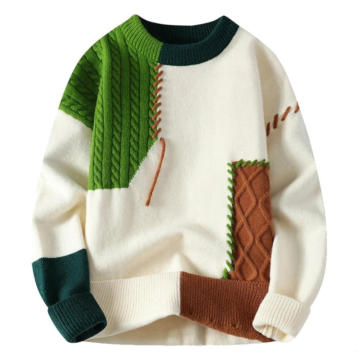 VINCENT | ARTISTIC PATCHWORK SWEATER