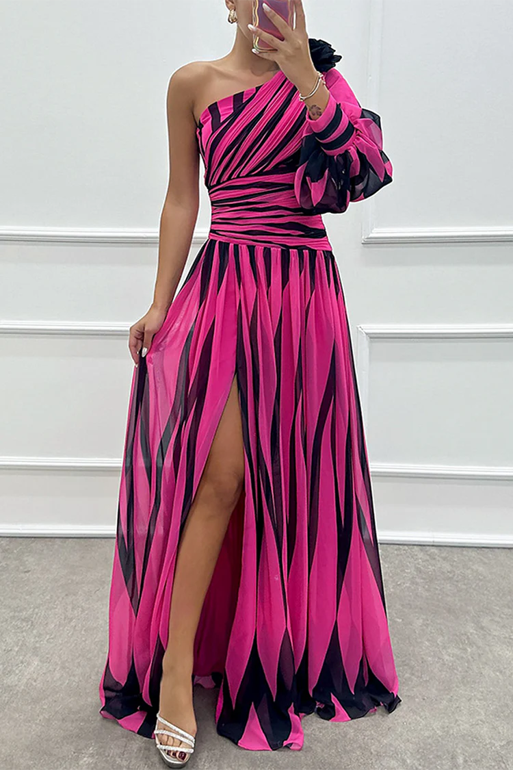 PHOEBE | ONE SHOULDER MAXI DRESS