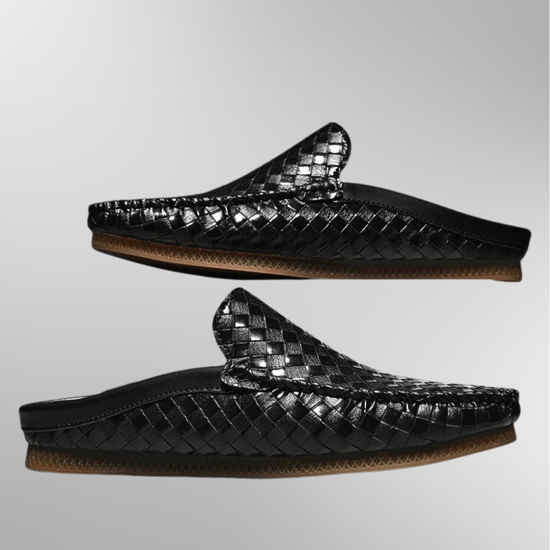 Davorin | Men’s Woven Leather Blend Loafers