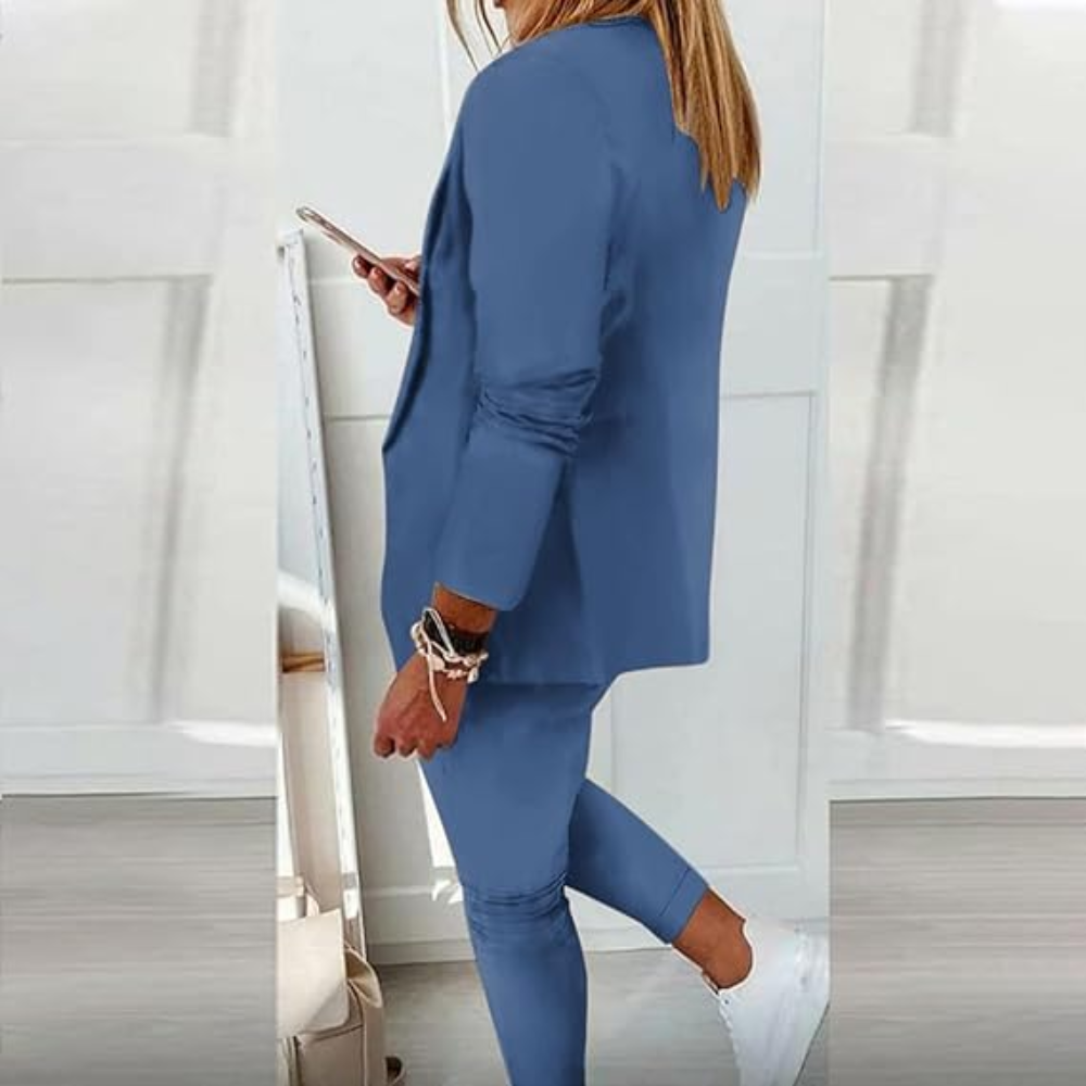 ONYX | SLIM FIT SOLID COLOR BLAZER AND PANTS SET
