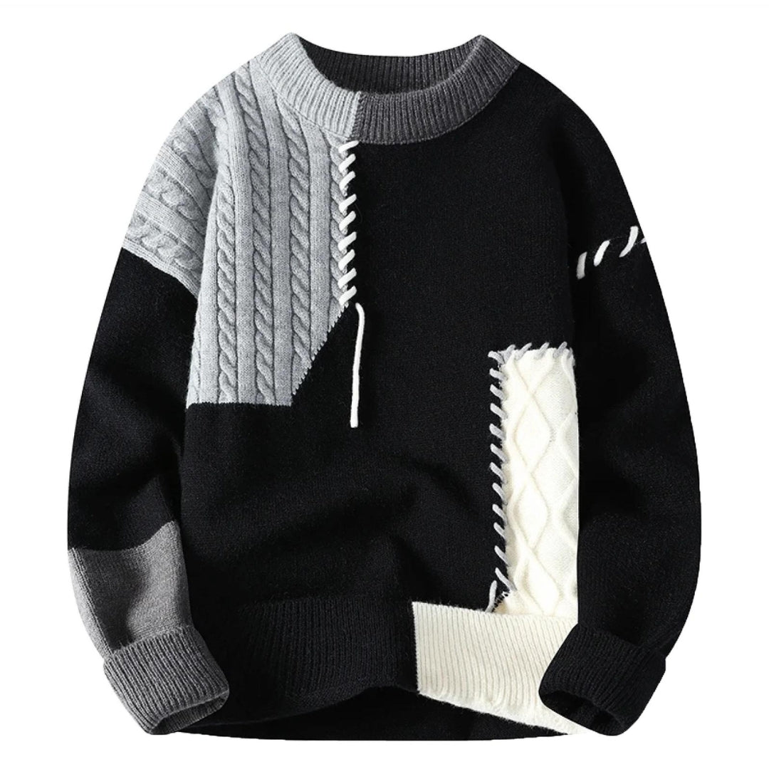 VINCENT | ARTISTIC PATCHWORK SWEATER