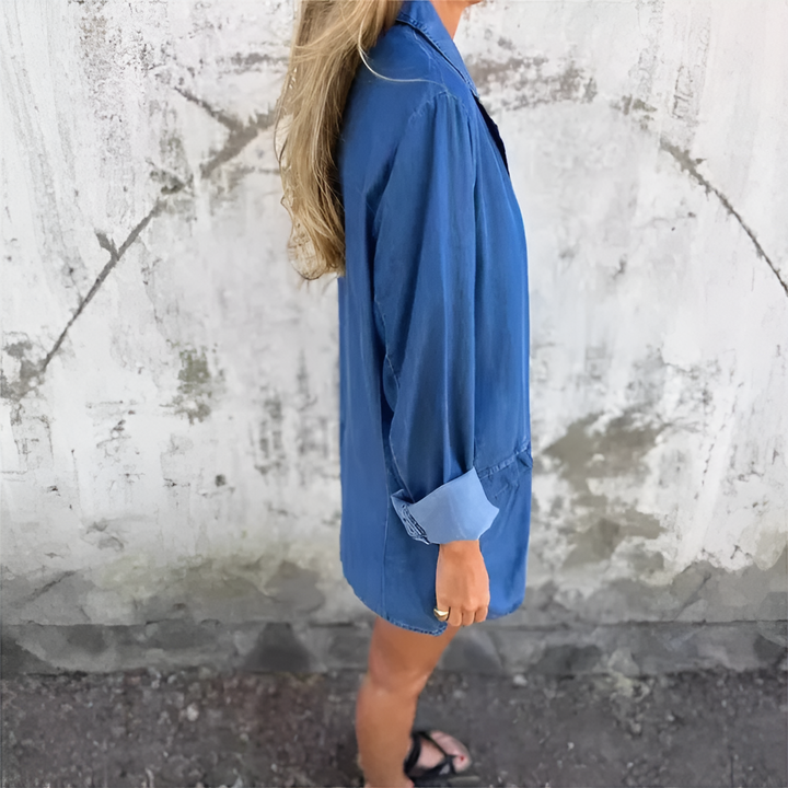 Faylinn | Effortlessly Cool Relaxed Denim Blazer