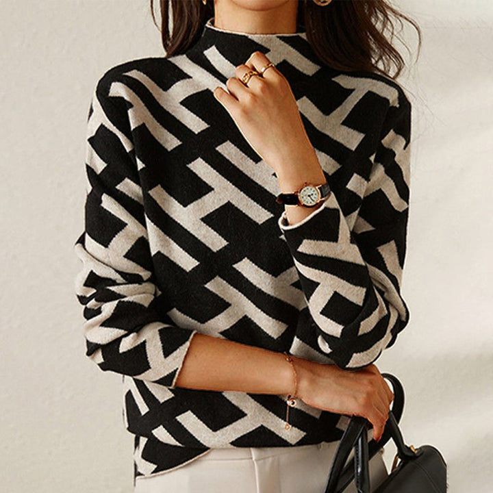 ELVIRA | SLIM FIT TURTLE NECK BLOUSE
