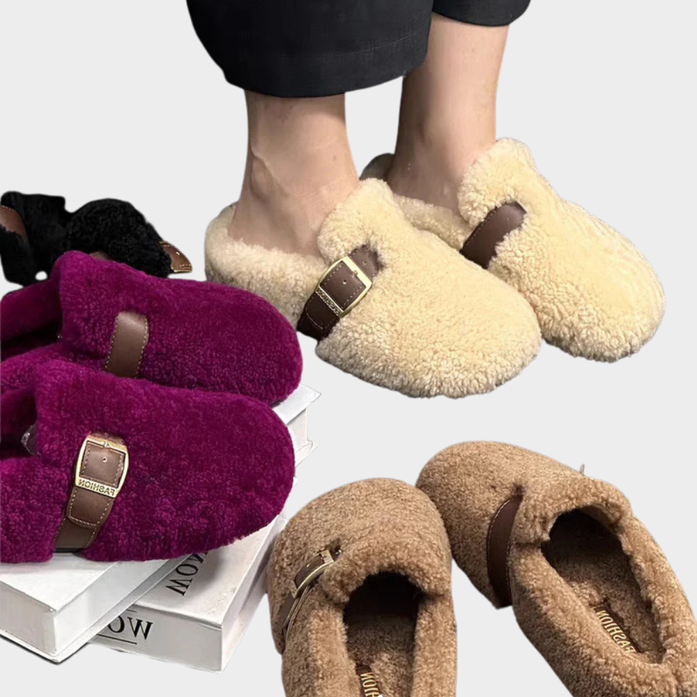 Elara | Warm Fluffy Loafers