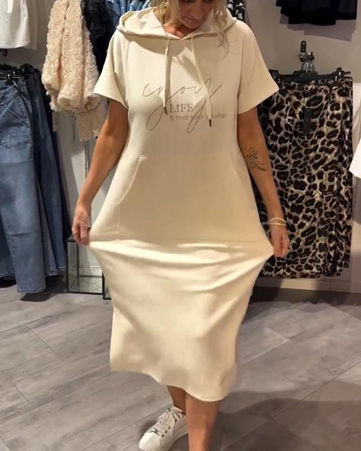 SHEILA | LONG DRESS WITH HOOD