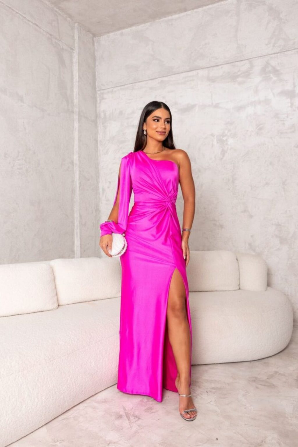 MARGA | ONE SHOULDER MAXI DRESS