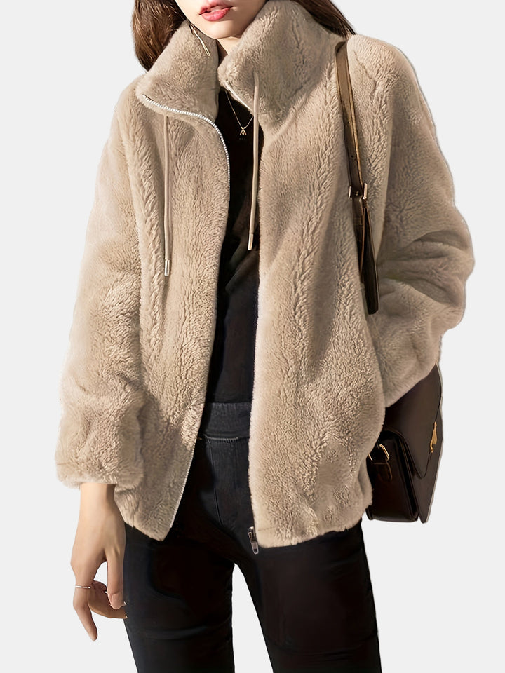 Zella | Cozy Fleeced-Lined Collared Jacket