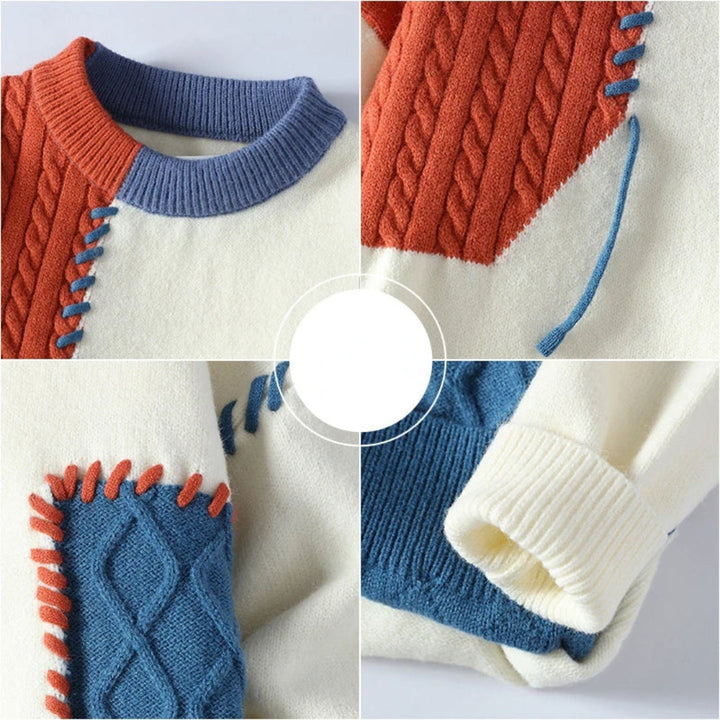 VINCENT | ARTISTIC PATCHWORK SWEATER