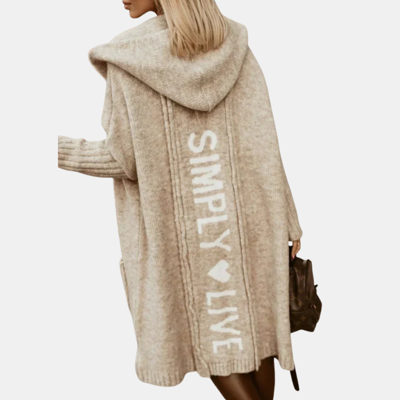 Aria | Long Hooded Cardigan