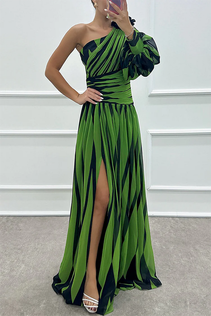 PHOEBE | ONE SHOULDER MAXI DRESS