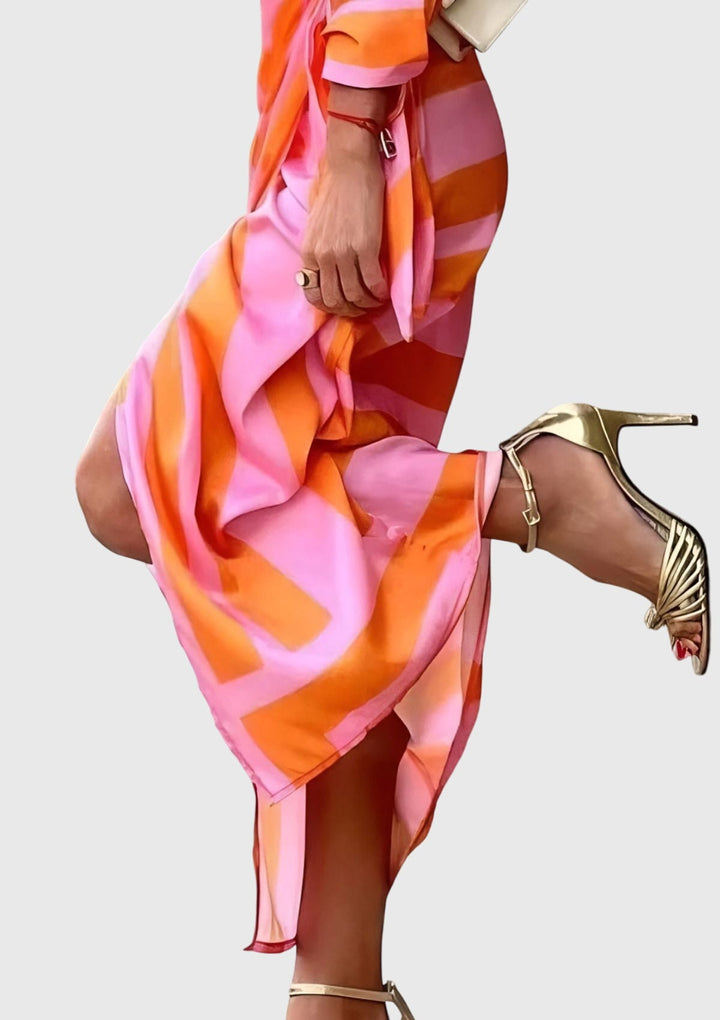 Jennifer | Elegant Wrap Dress with Print