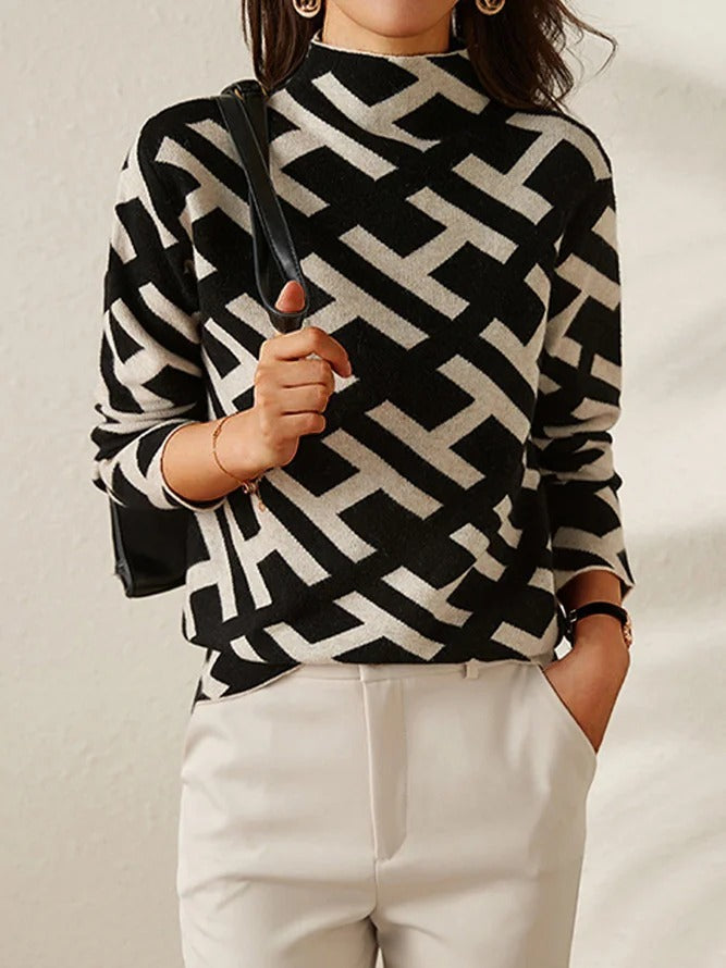 ELVIRA | SLIM FIT TURTLE NECK BLOUSE