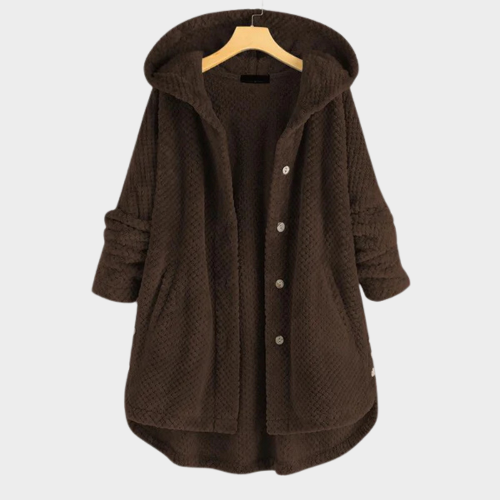 Cindy | Timeless Hooded Fleece Coat