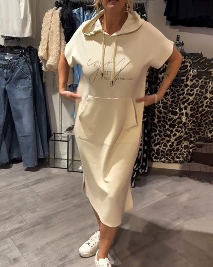 SHEILA | LONG DRESS WITH HOOD