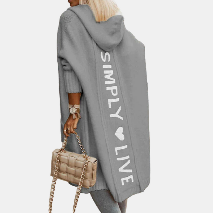 Aria | Long Hooded Cardigan