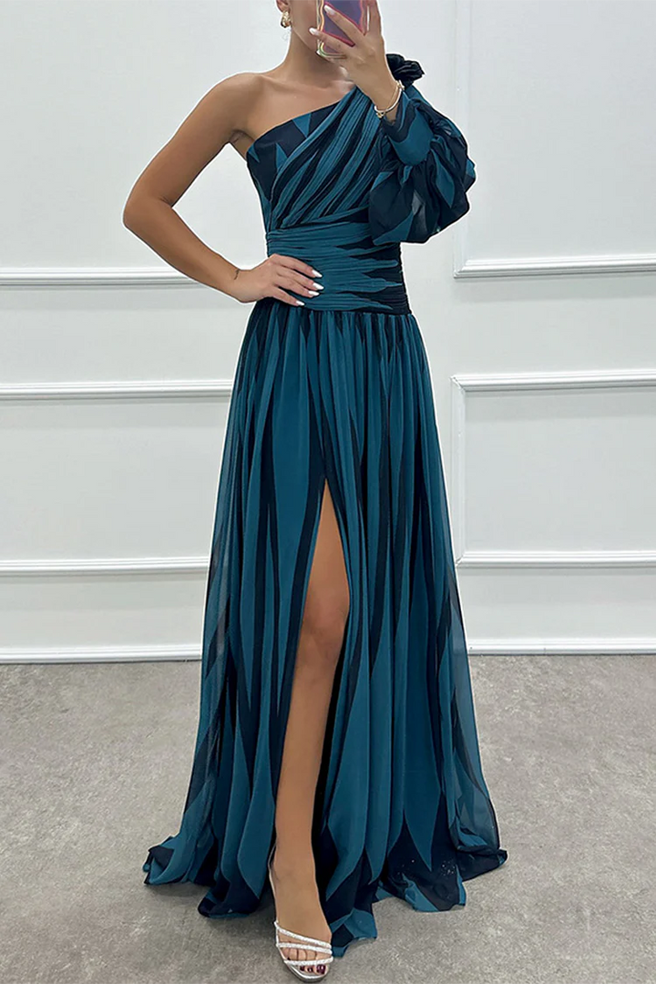 PHOEBE | ONE SHOULDER MAXI DRESS