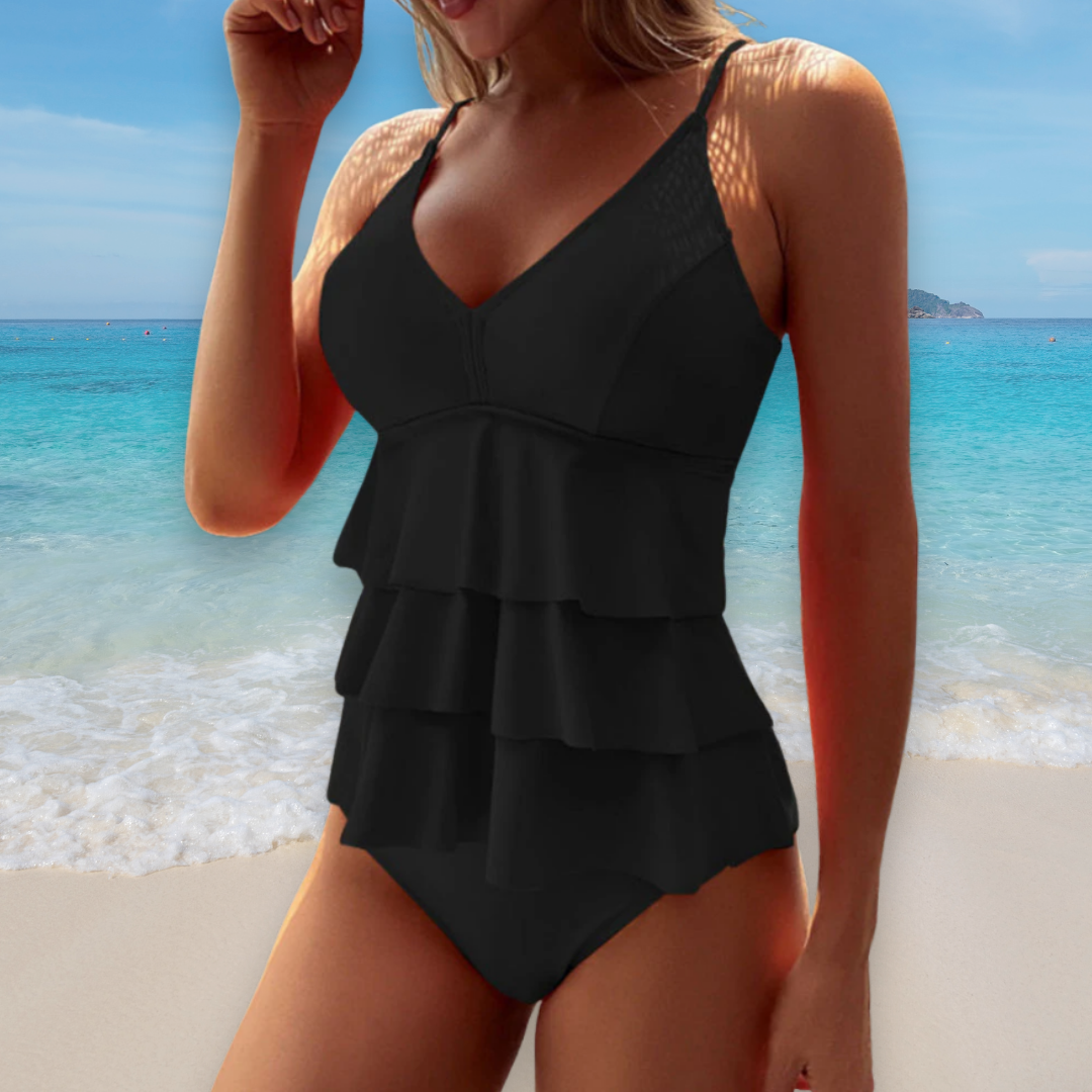 Sarah | Simple Ruffle Swimsuit