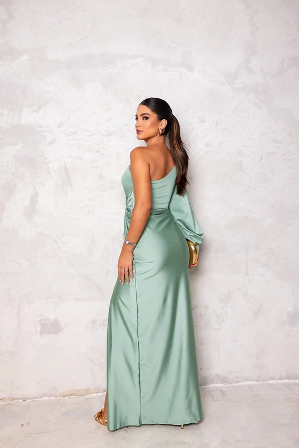 MARGA | ONE SHOULDER MAXI DRESS