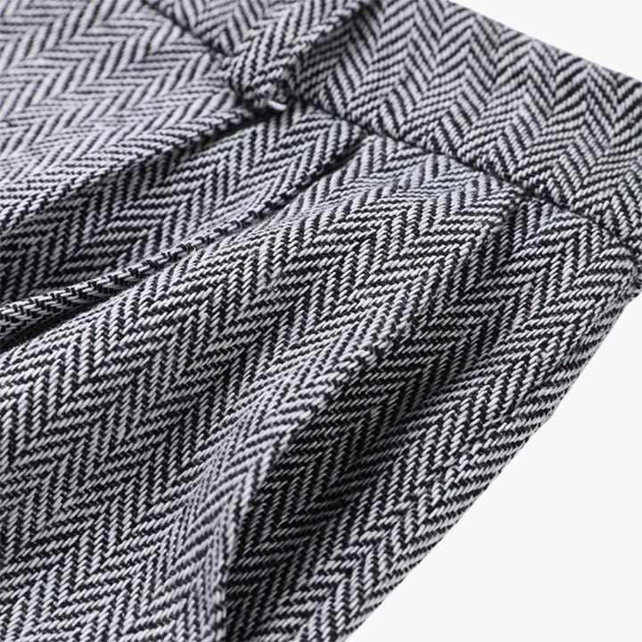 IVORY | ELEGANT FISHBONE PATTERN 3-PIECE SET