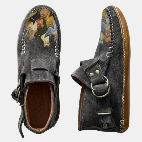 Nina | Casual Printed Ankle Boots