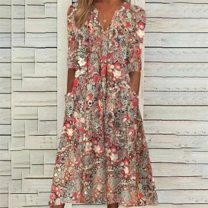 RYZA | COMFORTABLE LONG SLEEVED SUMMER DRESS