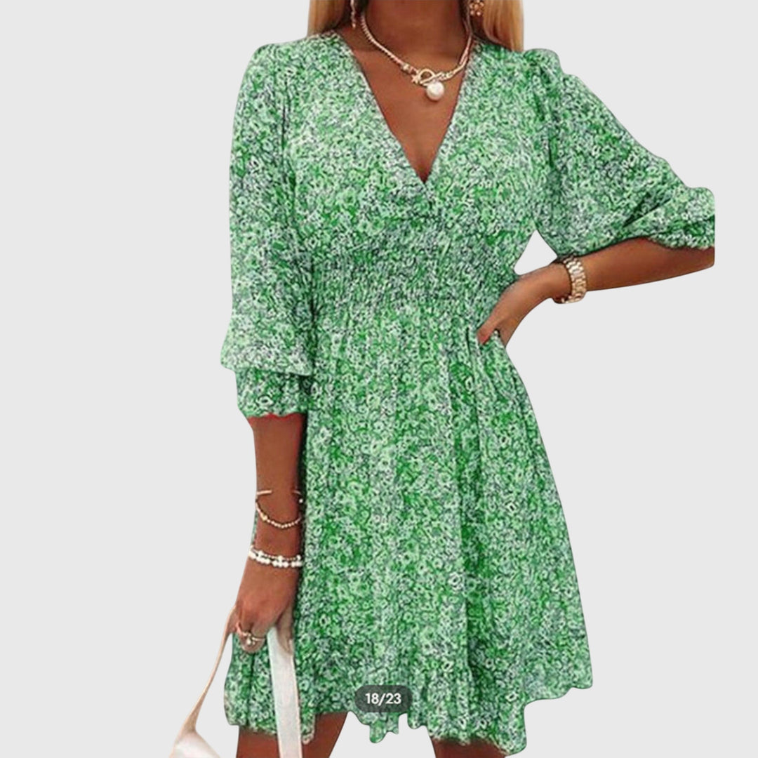 Daniela | Floral Puff Sleeve Dress