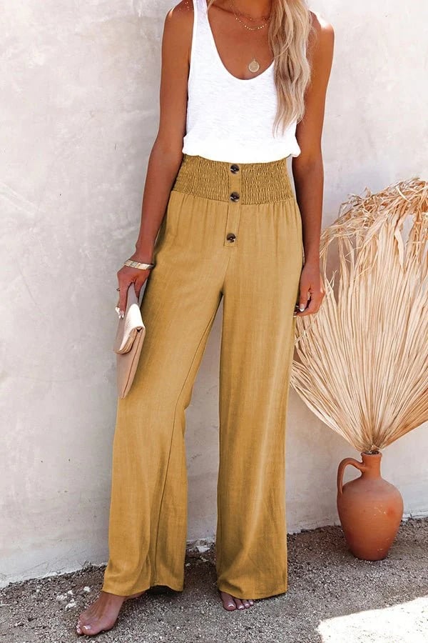 RHONA | COMFORTABLE HIGH-WAIST PANTS