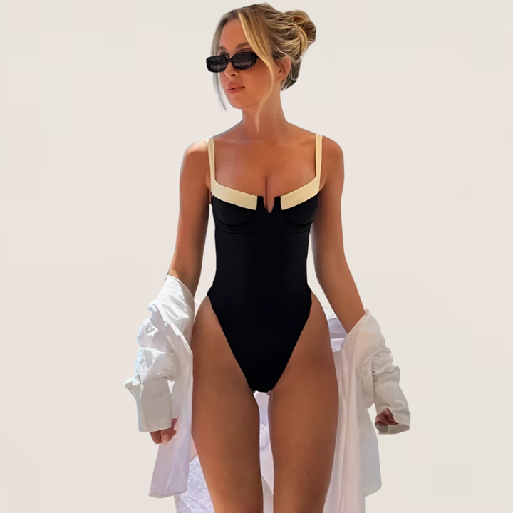 Selene | Glossy One-Piece Swimsuit