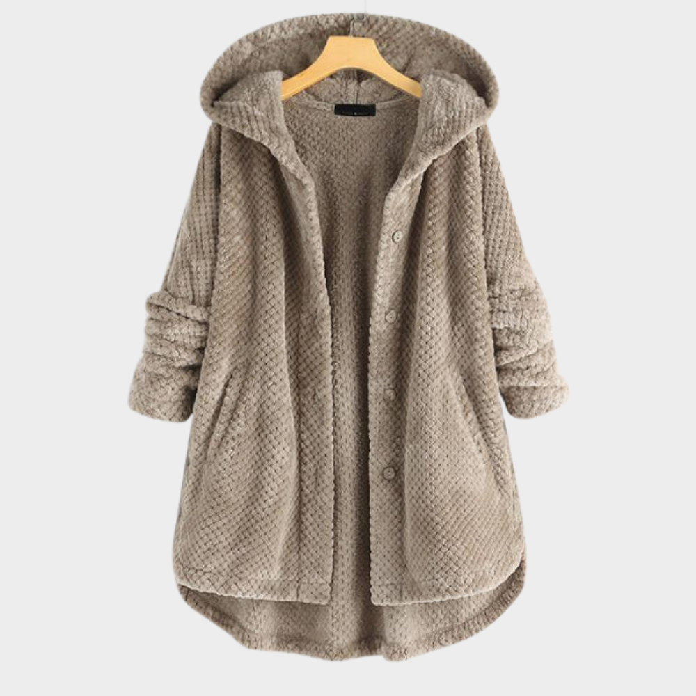 Cindy | Timeless Hooded Fleece Coat