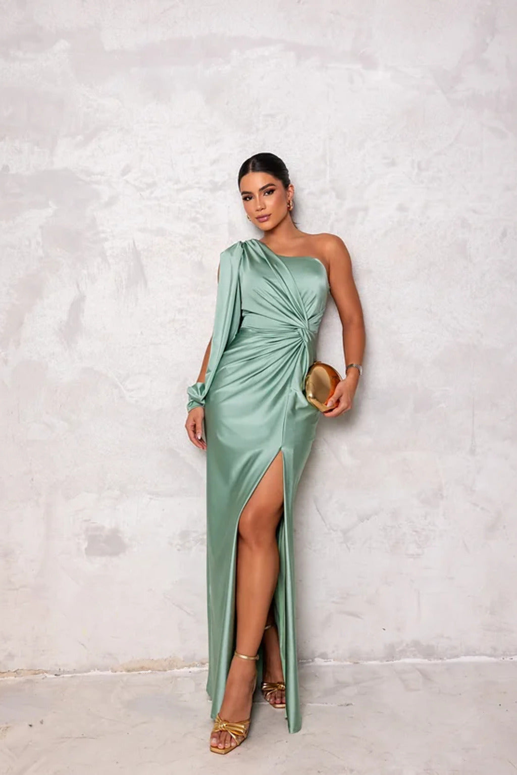 MARGA | ONE SHOULDER MAXI DRESS