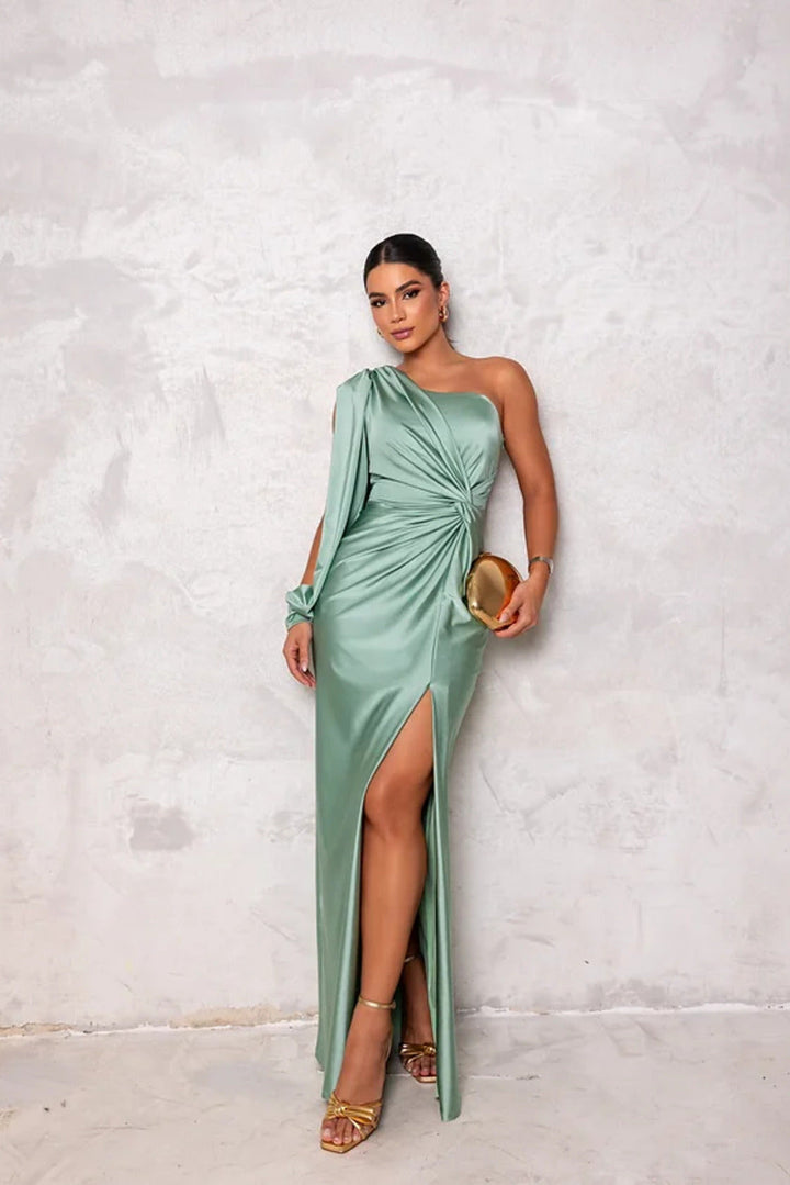 MARGA | ONE SHOULDER MAXI DRESS
