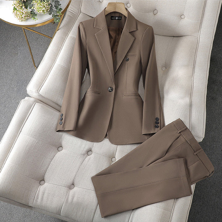 PALMER | ELEGANT WOMEN'S SINGLE-BUTTON BLAZER AND PANTS SET