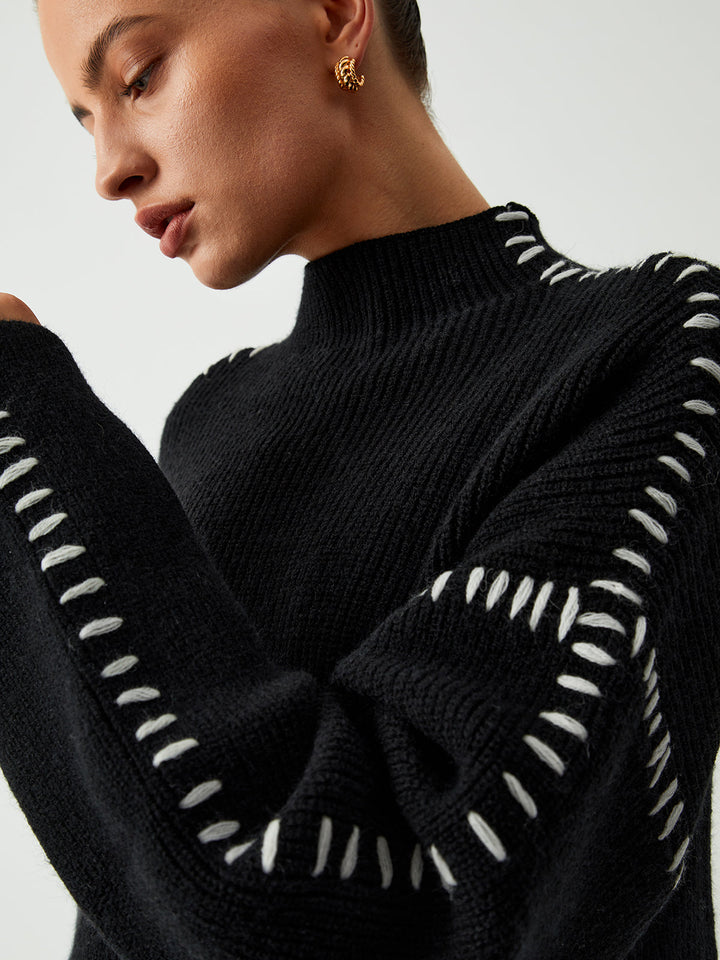 Sadie - Chic Stitch-Detail Sweater
