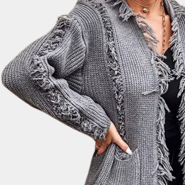 Calla | Trendy Knitted Long Cardigan