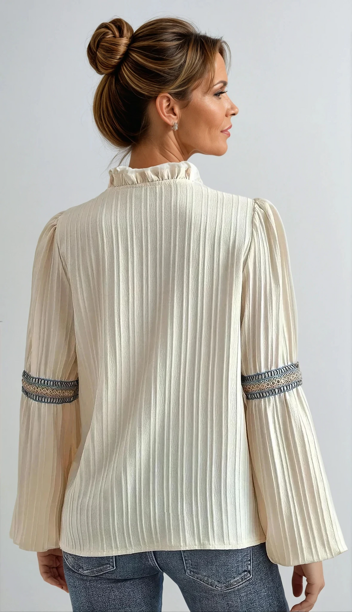 Kinsley - Luxurious V-Neck Blouse