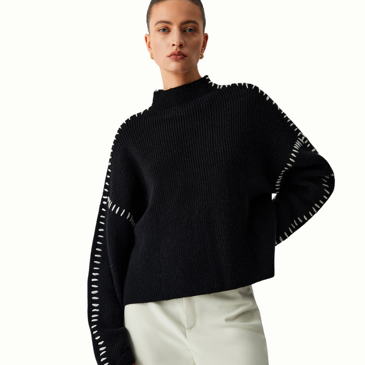 Sadie - Chic Stitch-Detail Sweater
