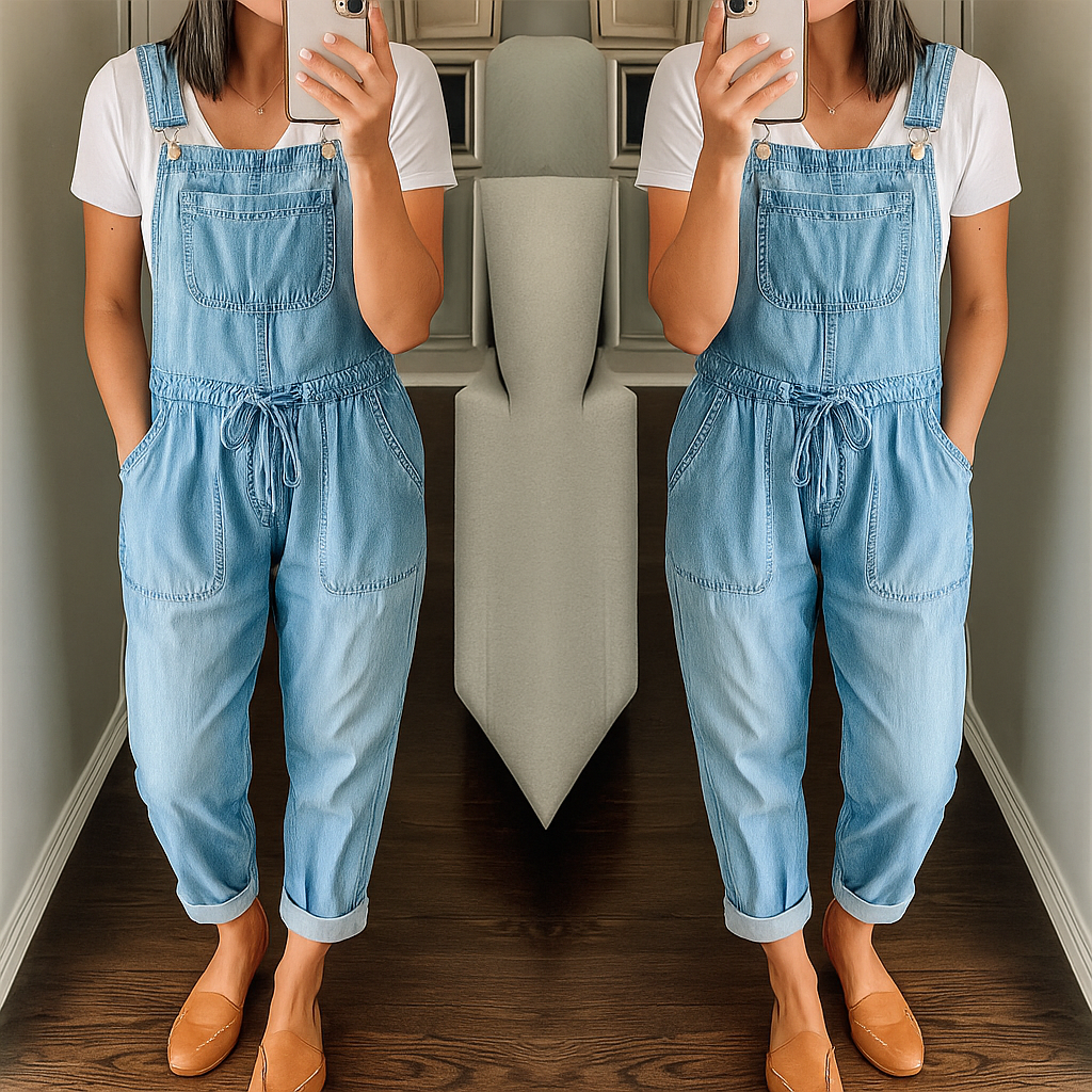 NATASHA | COMFORTABLE DENIM INSPIRED JUMPSUIT