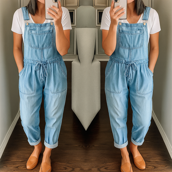 NATASHA | COMFORTABLE DENIM INSPIRED JUMPSUIT