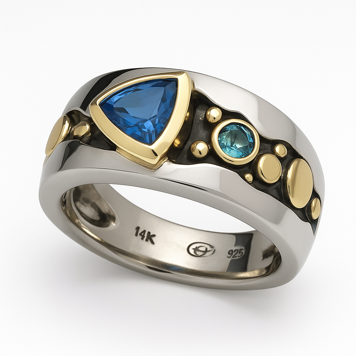 KALEA | ELEGANT BLUE CRYSTAL RING