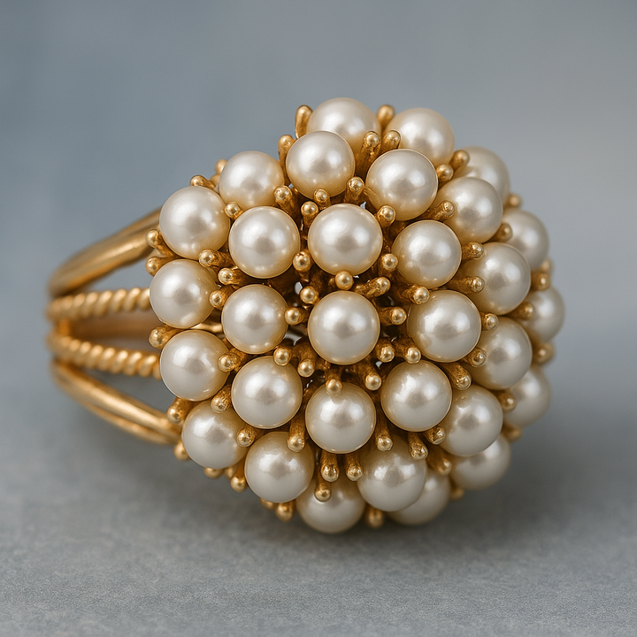MIRIAM |TIMELESS INLAID PEARL RING