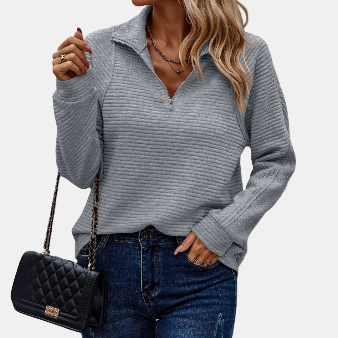 Maevira | Half-Zip Detailed Pullover