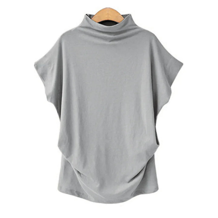 Lyra | Short Sleeve Turtleneck Blouse