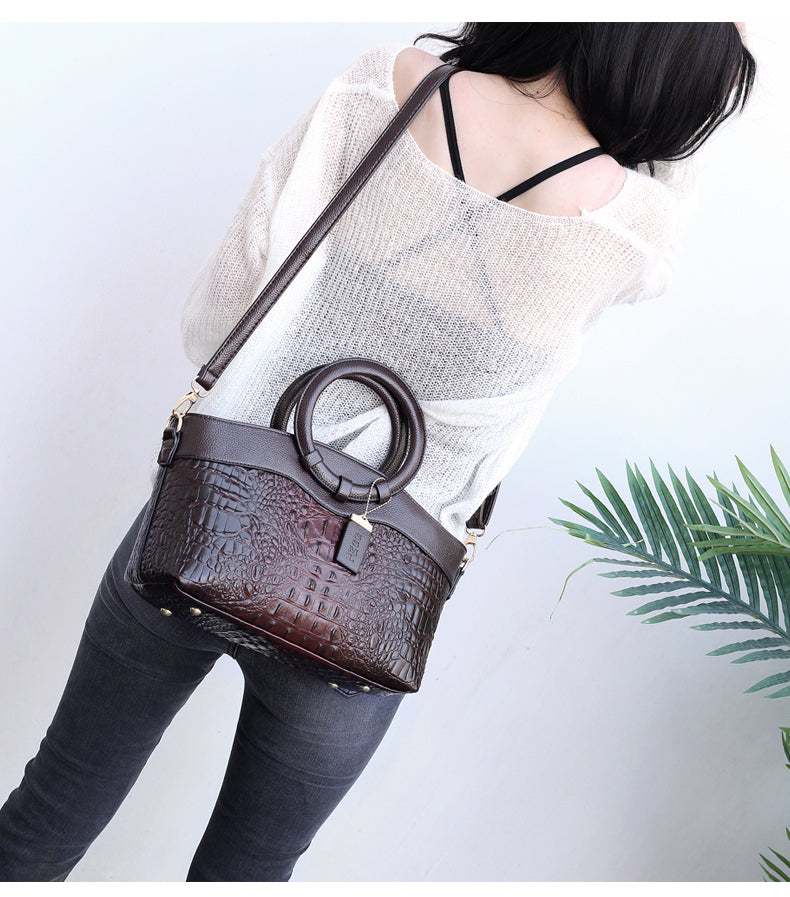JAYE | STYLISH CROCODILE PATTERN HANDBAG
