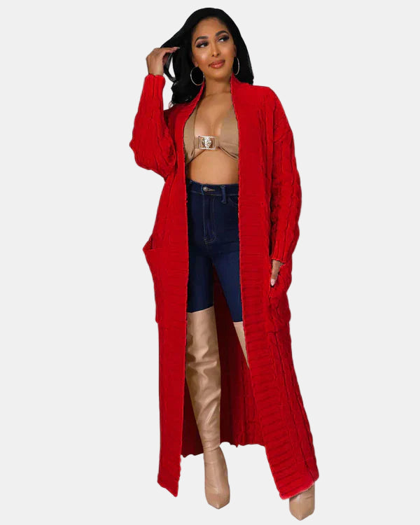Sienna | V-Neck Long Casual Cardigan