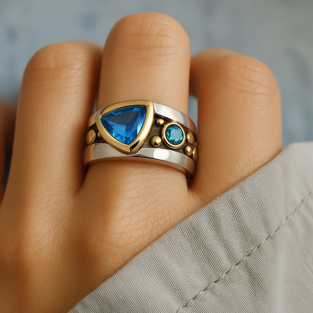KALEA | ELEGANT BLUE CRYSTAL RING
