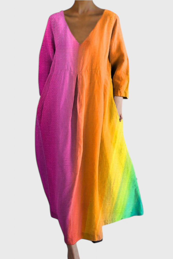 Aurora | Comfortable V-neck Dress