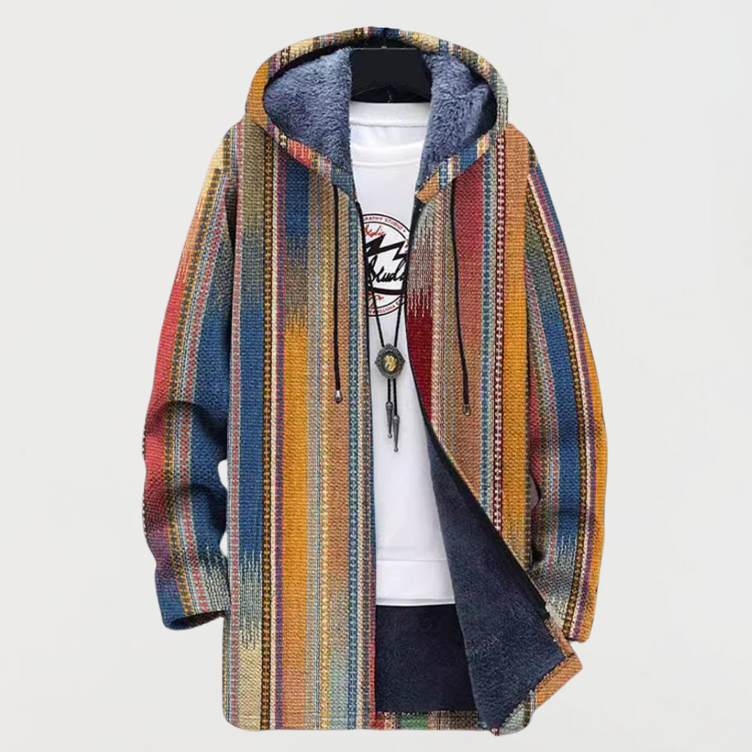 Emberlight | Striped Pattern Hoodie
